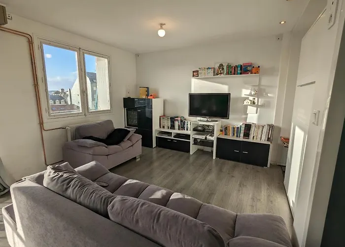 公寓 Hyper Centre Sur Yon - Spacieux Et Lumineux 永河畔拉罗什